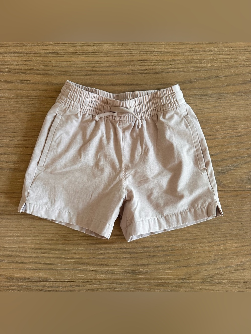 Abercrombie Kids Boys 5/6 Beige Pull On Shorts Stretch Drawstring